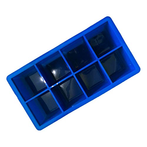 8 Big Cube Jumbo Large Silicone Ice Cube Square Tray Mold Mould Ice Cube Maker Kitchen Accessories - Ice Cube Tray - 4 - Fashioned Mini Covered Tube Rock Trays Tsp Usa Rod Xl Paw Round In