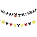 PANTIDE Mickey Mouse Birthday Banner Garland Mickey Mouse Themed Party Supplies Home Decoration Mickey Mouse Inspired Birthday Party Favor