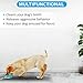 Smart Dog Suction Cup Dog Toy, Self-Playing Tug of War Dog Toy with Chew Rubber Ball, Dog Rope Toys for Aggressive Chewers, Interactive Pet Tug Toy for Boredom, Indestructible Bite Toy Teething (Red)