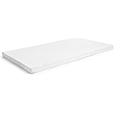 Milliard 2-Inch Ventilated Memory Foam Crib and Toddler Bed Mattress Topper with Removable Waterproof 65-Percent Cotton Non-S