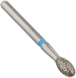 ValuDiamond V-379/023M Economic Line of Diamond Burs, Single Use/Multi-Use, Egg/Football (368/016, 368/020, 368/023, 379/018, 379/023), Medium (Pack of 10)