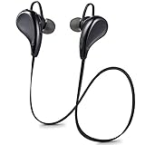 Bestfy Wireless Sports Bluetooth Headphones V4.1 Stereo In-ear Noise Cancelling Sweatproof Headset with Microphone for iPhone iPad iPod Samsung and Android Devices (Black)