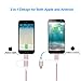 CableCreation 4 Feet 2-in-1 Lightning and Micro USB to USB Data Sync Charge Cable, [MFi Certified] Compatible iPhone X/8/8 Plus/7/7 Plus, iPad, Samsung, Nexus, LG, HTC Phone, Rose Gold/1.2M