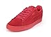 PUMA Men's Suede Emboss Iced Fashion Sneakers, High Risk Red, 10.5 D US