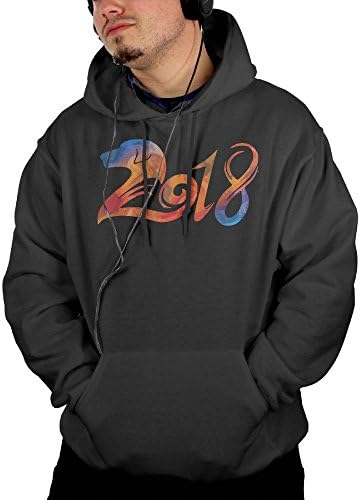Mens Flame 2018 Hiking Vintage Hoodie Hooded Sweatshirt Size L Black
