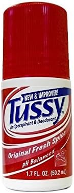 Tussy Anti-perspirant Deodorant Roll-on Original + FREE Old Spice Deadlock Spiking Glue, Travel Size, .84 Oz