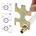 PENSON & CO. PTCRP1234DB CRP-1234-DB 1/2 Inch & 3/4 Inche Pex Crimper Plumbing Crimping Tool Cmobo Copper Ring with GoNoGo Gauge, Red
