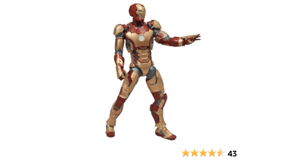Amazon Com Diamond Select Toys Marvel Select Iron Man 3 Movie Iron Man Mark 42 Figura De Accion Juguetes Y Juegos
