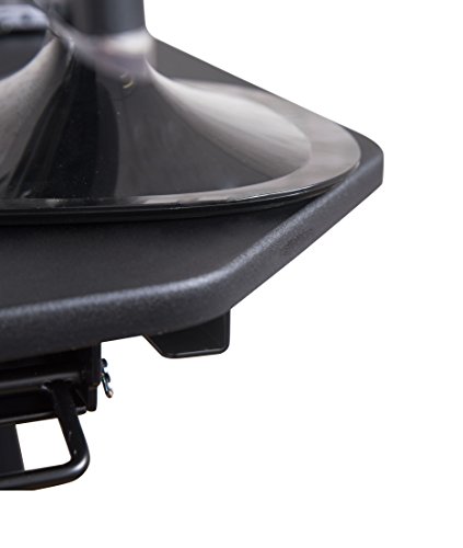 Stand Up Desk Store AirRise Corner Pro Two-Tier Standing Desk Converter/Sit Stand Desk - Turn Any Cubicle Into a Stand Up Desk/Adjustable Desk (Pneumatic Adjustment | 36" Wide | Black)