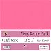 Very Berry Pink Cardstock - 12 x 12 inch - 65Lb Cover - 25 Sheets