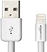 AmazonBasics Lightning to USB A Cable - Apple MFi Certified - White - 6 Feet /1.8 Meters - 2-Pack