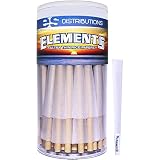 Elements Cones King Size | 100 Pack | Natural Pre Rolled Rice Rolling Paper with Tips and Packing Sticks Included