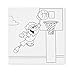 Paint By Number Kit For Kids, Sports Pack - Baseball & Basketball, Paint With Numbers, Paint By Numbers For Kids, Two Pack - 10x10 inch Wood Framed Canvas Pre Printed Designs by Little Painters