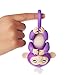 Fingerlings Kids Toys-Interactive Baby Monkey-Purple with White Hair(Mia)