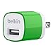 Belkin MiXiT Home and Travel Wall Charger with USB Port - 1 AMP / 5 Watt (Green)