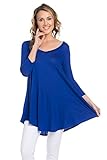 Frumos Womens Comfy V-Neck Tunic Top Made In USA