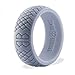 Barbell Bands Silicone Ring For Men | Premium Rubber Wedding Band | Perfect for Tactical Jobs, Weightlifting, Active Lifestyle