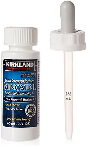Minoxidil For Men 5 Extra Strength Hair Regrowth For Men Jwwtbd, 3 Month Supply By Kirkland Signature, 3 Pack (2 Oz Bottle)
