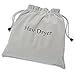 Velvet Bag, Extra Big Size 13.5×13.5 inch Hair Dryer Bag, Luxury Drawstring Storage Bag for Hair Dryer, Curling Iron and Hair Straightener(Gray)