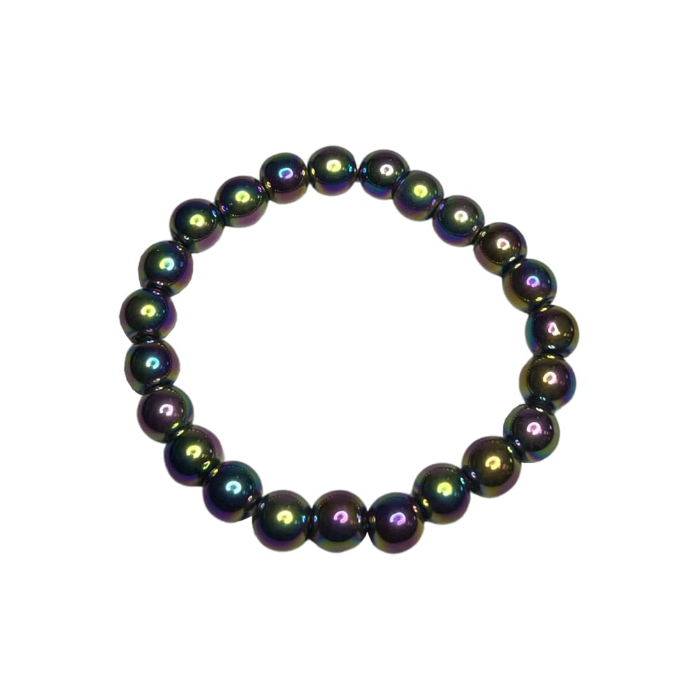 VIE Crystal Bracelet (Aura Hematite)