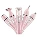 Bikini Trimmer Electric Women Shaver 4 in 1 Nose Trimmer Eyebrow Trimmer Battery Operated Lady Shaver Hair Removal Set Face Body Grooming Kit