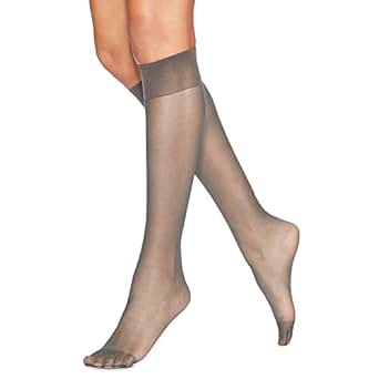 Hanes Hosiery Silk Reflections Silky Sheer Reinforce Toe Knee High 775
