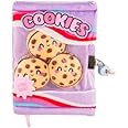 Claire's Fuzzy Diary - Chocolate Chip Cookies Design with Lock and Key - 6W x 8H x 1.5D in
