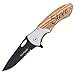 Palmetto Wood Shop - Engraved TF876 Pocket Knife - Personalized Gifts for Men, Custom Knife for Hunting, Camping, Everyday Carry - 3.25-inch 3Cr13 Stainless Steel Blade, 4.5-inch Pakkawood Handle