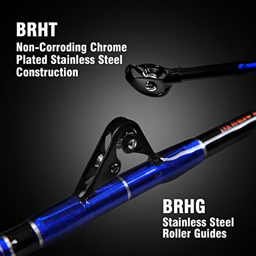 Fiblink 2Piece Saltwater Offshore Heavy Bent/Straight Butt Trolling