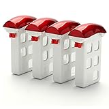 HOBBYTIGER 4PCS 3.7V 500mAh Lipo Battery for Syma X5UW RC Quadcopter + 4-in-1 Batteries Charger