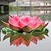 Nice 4pcs Large Artificial Red Floating Lotus Home Garden Pond by happy life8888