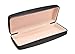 Oblong Rectangular Hard Eyeglass Case Medium to Large Frames Men Women in Black