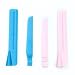 2 Pack Adjustable Cake Scraper Smoother, Fondant Cake Edge Smoother Scraper,Cream Decorating Tools (Pink&Blue)