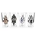 Assassin's Creed OFFICIAL Syndicate Pint Glasses | Premium Collector's Set With Chracter & Logo Prints | 16 oz. Set of 4