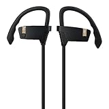 L-Fine L3 Wireless Bluetooth Headphones Sport Earbuds Sweatproof Running In-ear Headsets Stereo with Mic Bass Noise Cancelling V4.1 Earhook Earphone with Mac (black)