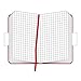 Miquelrius Flexible Journal, 300 Sheets/600 Graph Pages, Red (6