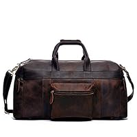 Xiejuanjuan Travel Tote Duffel Large Capacity Travel Luggage Tote Shoulder Bag Leather Waterproof Handbag Travel Bag Overnight Duffle Wrap Bag Ladies Men