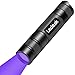 Ledeak UV Flashlight Black Light, Led Ultraviolet Portable Flashlight, Pet Urine Detector Handheld Pocket Blacklight for Invisible Dog Cat Pet Urine, Dry Stains, Bed Bug, Scorpion Hunting, Camping