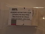 (3 Packs) Oticon No-Wax - Wax Guard, for Oticon