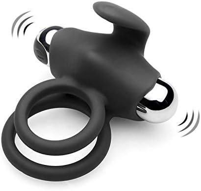 BKGTO Shirt Sexx C-ock Ring Adult Sexx Toys Detachable Novelty Toy Male Longer Lasting Double P`ênís Ring Sexx Toy Sexx Vibration C-ock Rings Adult Sexx Toy for Men,Black