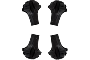 YORK NORDIC 4 Pack of Extra Durable Rubber Replacement Tips (Replacement Feet/Paws/Ferrules/Caps) for Trekking Poles - Fits All Standard Hiking and Nordic Walking Poles