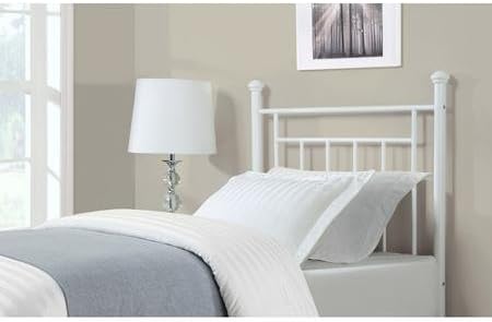Twin Headboard Contemporary Design Solid White