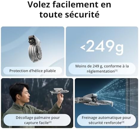 Bundle Fly More DJI Flip (radiocommande RC 2 avec écran), < 249 g