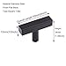 Peaha T Knobs for Cabinets - Black Drawer Knobs 5 Pack PHJ22BK - Kitchen Cabinet Knobs