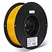 INLAND PLA 3D Printer Filament - 3D Printing PLA Filament 1.75mm, Dimensional Accuracy +/- 0.03mm - 1kg Cardboard Spool (2.2 lbs), Yellow PLA