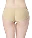 Everbellus Women's Padded Seamless Butt Hip Enhancer Panties Boy Shorts Beige S