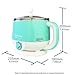 Joyfulsky 1.5L Electric Hot Pot,Egg Cooker,Noodle Cooker,Mini Hot Pot,304 Stainless Steel Mini Shabu Hot Pot,Student Pot,For Boiling Water,Eggs, Cooking Noodles,600W 110V Blue Color