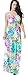 Jusfitsu Women's V-neck Floral Printed Beach Boho Maxi Dress Plus Size