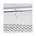 mDesign Soft Fabric Over Rod Hanging Storage Organizer with 48 Pockets for Child/Baby Room, Nursery, Playroom - Metal Hooks Included - Chevron Zig Zag Print - Taupe/Natural