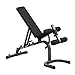 Body-Solid GFID31 Adjustable 600 lbs. Capacity Flat, Incline, and Decline Weight Bench for Strength Training, Stretching, Ab Exercises, and Dumbbell Curls,Gray